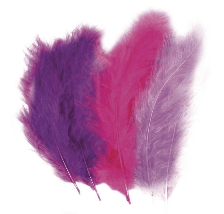 rayher FLAUSCHFEDER MISCHUNG FLIED/LILA/PINK 85167314