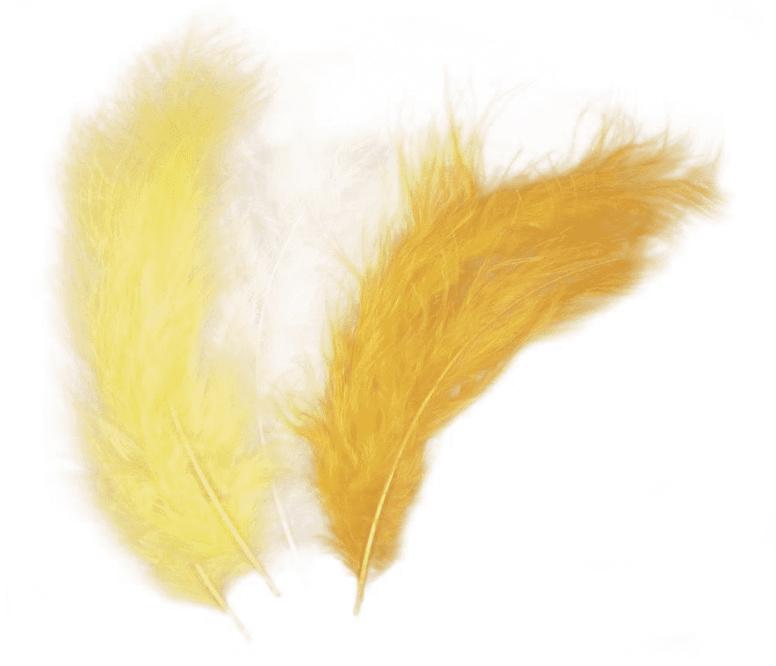 rayher FLAUSCHFEDER MISCHUNG GELB 85167161