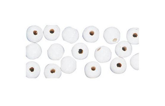 rayher Holzperlen, poliert, 6mm ø, weiß, SB-Btl 115Stück