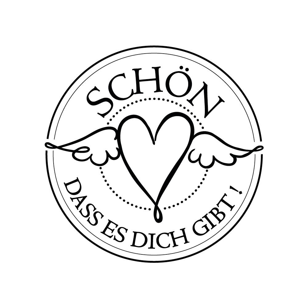 rayher Stempel"Schön, dass es Dich gibt"3 cm