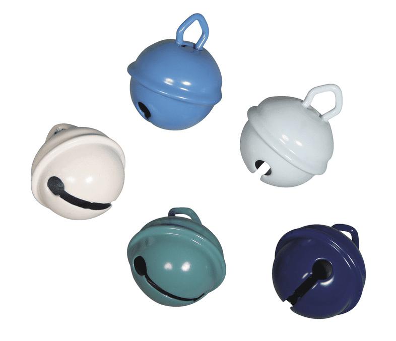rayher METALLGLOECKCHEN 19MM BLAU MIX 5ST    25098000