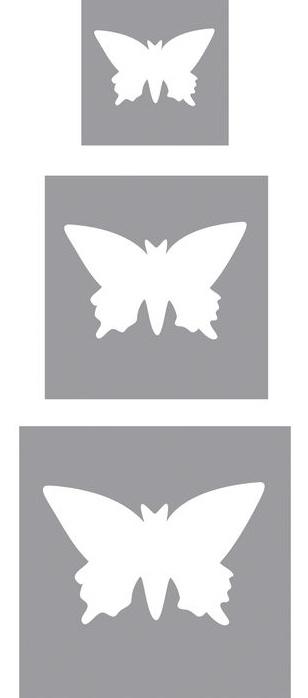 rayher Motivstanzer-Set Schmetterling 1,6cm+2,54cm+3,81cm