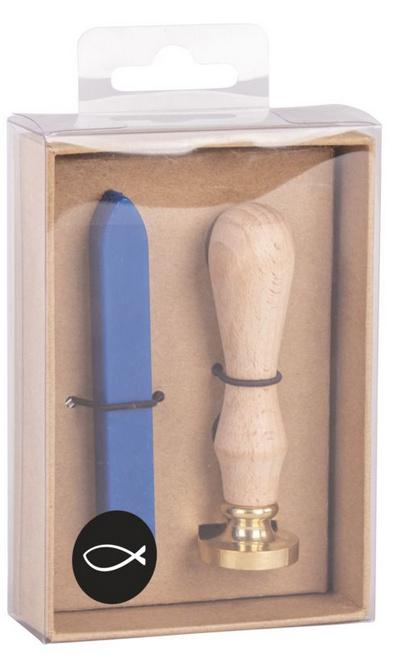 rayher Siegel Set Fisch 2,5cm ø