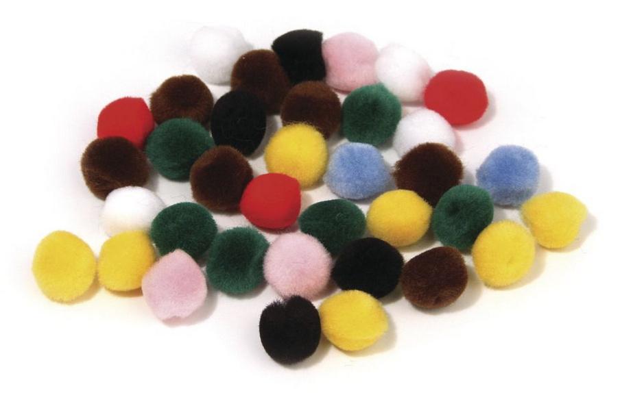 rayher POMPONS 10MM GEMISCHT 65 STK. 7651149