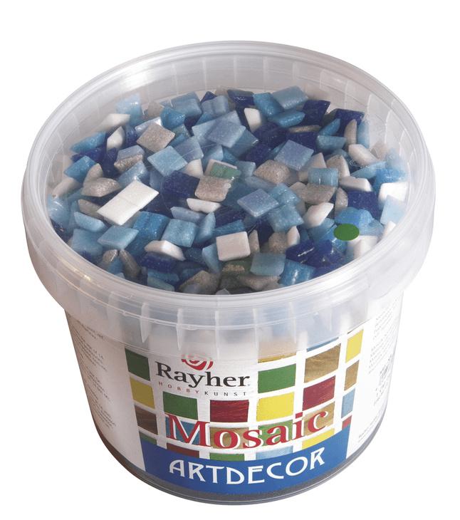 Produktbild rayher MOSAIKSTEIN HELLBLAU 1CM Eimer 1kg 1453008 2 von 3