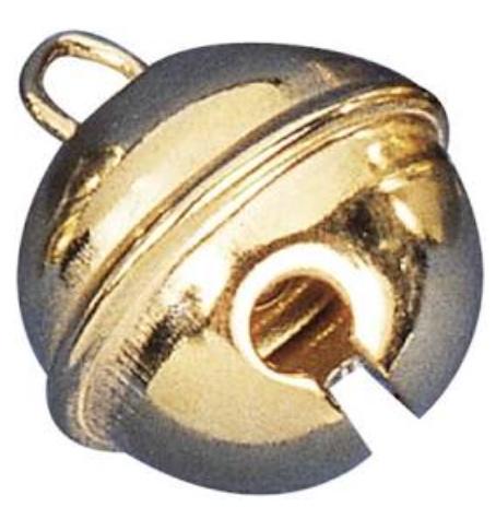rayher METALLGLOECKCHEN 24MM GOLD 4ST.      2504306