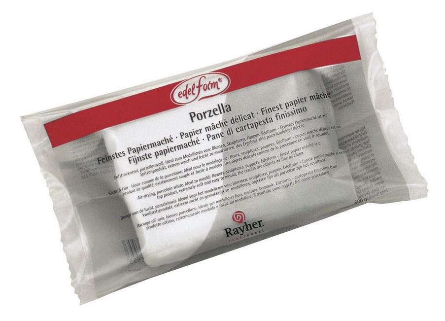 rayher Porzella - Feinstes Papiermaché, lufttrocknend, Beutel 400 g