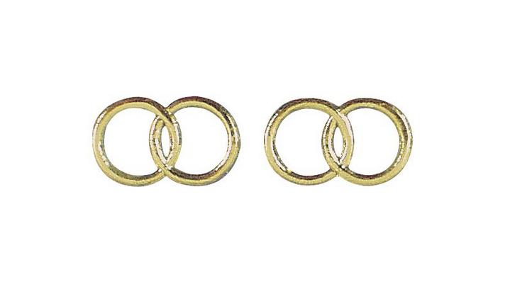 rayher WACHSMOTIV EHERINGE GOLD 25 MM 2 STUECK 3119606