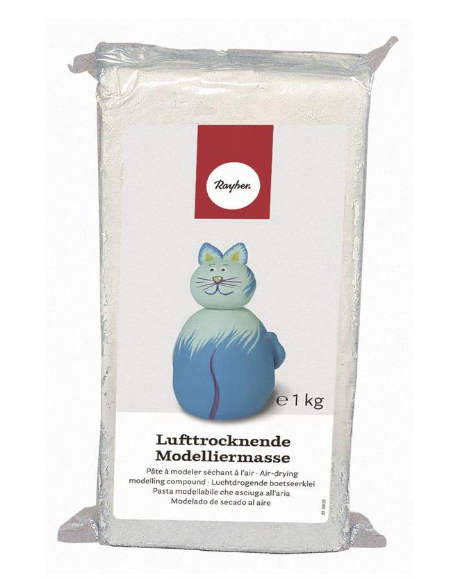 rayher MODELLIERMASSE WEISS LUFTTROCKNEND 1kg 3450200