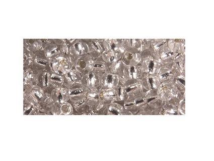 Produktbild rayher ROCAILLES 2,6MM M.SILBER EINZUG, SILBER 16G DOSE 1405522 2 von 2