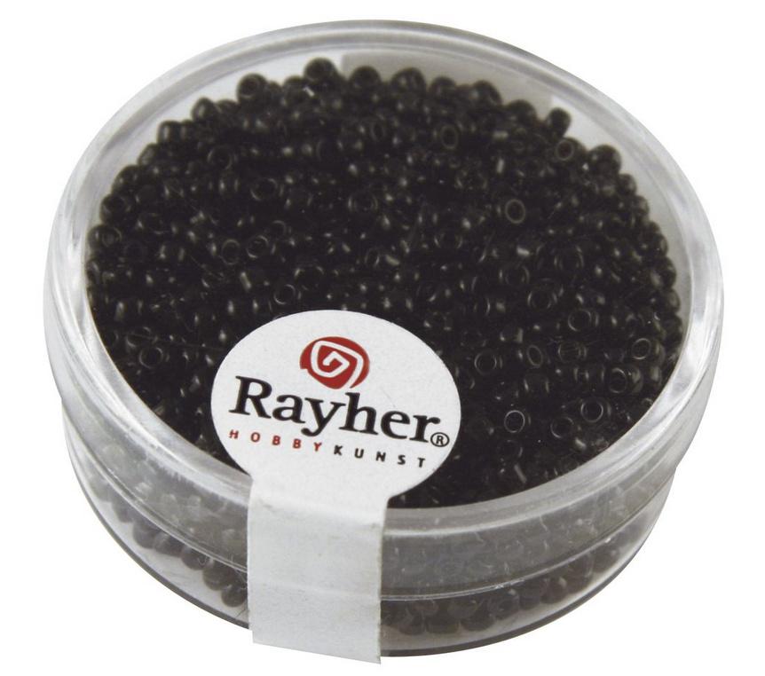 rayher ROCAILLES 2MM OPAK SCHWARZ DOSE 17G 1406301