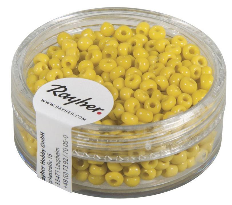 rayher ROCAILLES 2,6MM OPAK GELB 17G DOSE 1405620