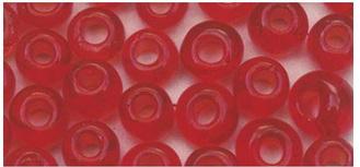Produktbild rayher Rocailles 2 mm ø transparent Rot 2 von 2