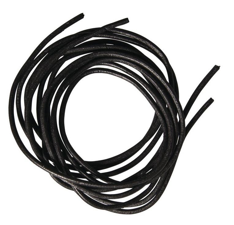 rayher RUNDRIEMEN AUS RINDLEDER 2MMX1M SCHWARZ 2ST. 8300901