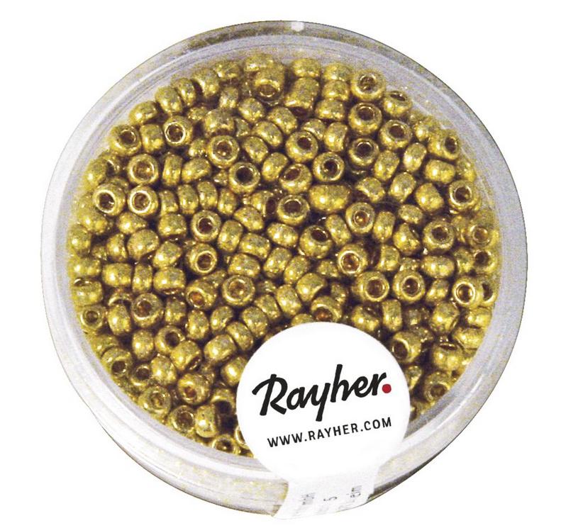 rayher ROCAILLES 2,6MM PERLMUTT GOLD 17G DOSE 1406806