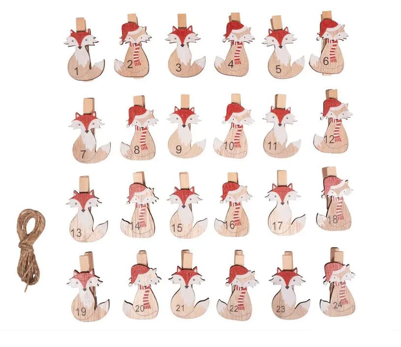 rayher Adventkalenderszahlen Fuchs 1-24 FSC