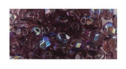 rayher GLAS-SCHLIFFPERLE 6MM IRI.AMETHYST 50 STÜCK 14201820