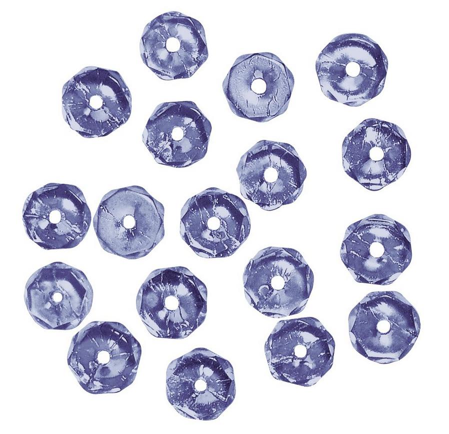 rayher GLAS-SCHLIFFPERLE 6MM IRI.SAPHIR 50 STÜCK 14201830