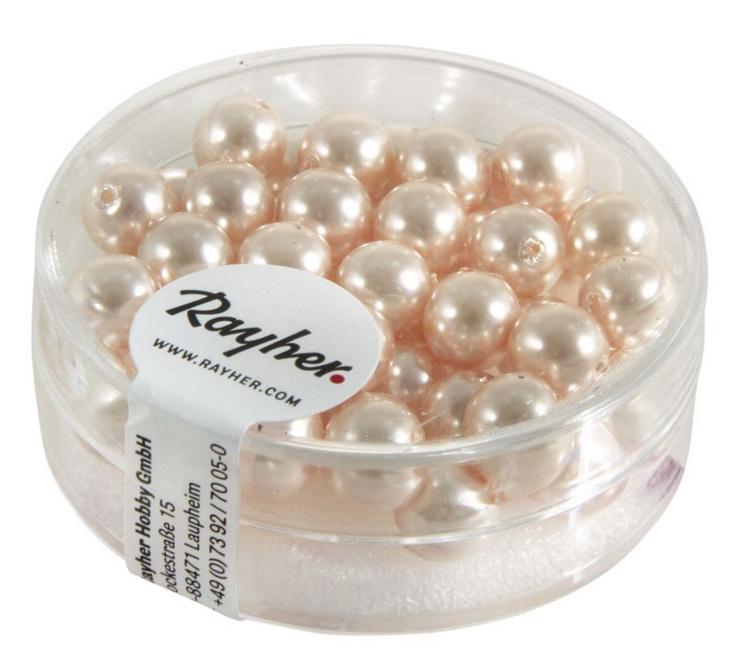 rayher RENAISSANCE GLASWACHSPERLEN 6MM ROSE 45 STÜCK DOSE 14401258