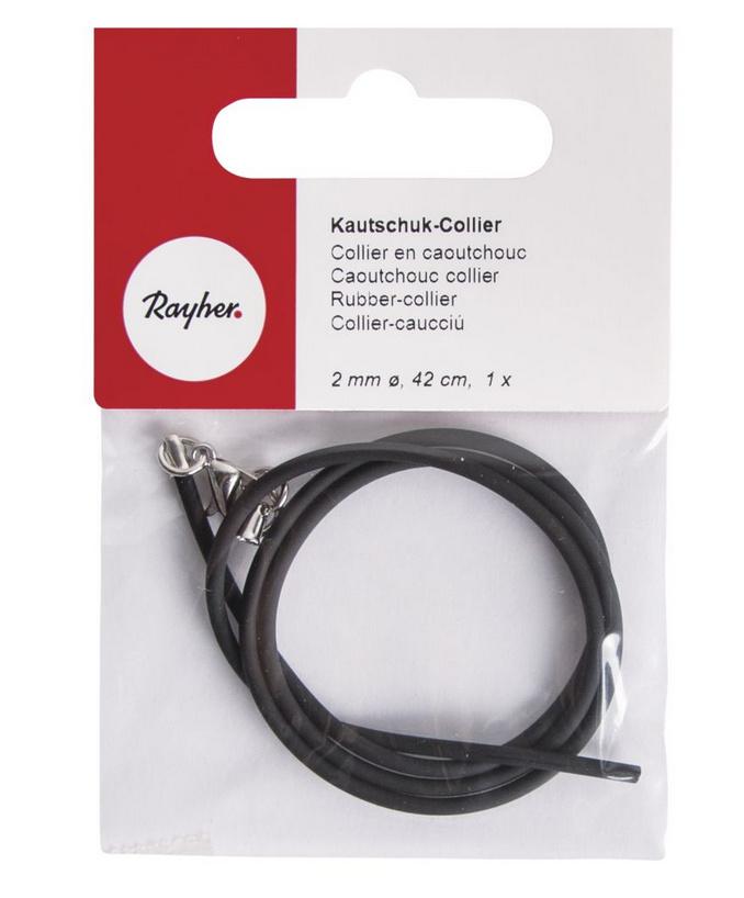 Produktbild rayher KAUTSCHUCK-COLLIER 42CM 2MM  2140400 2 von 2