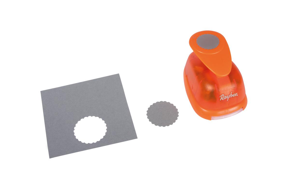 Produktbild rayher Motivstanzer Rund mit Zierrand ø 3,81 cm 2 von 2