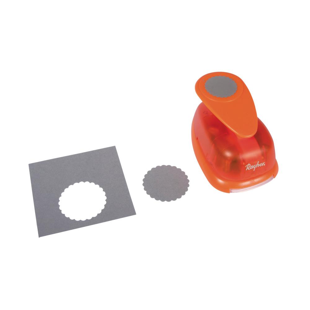 rayher Motivstanzer rund mit Zierrand  5,08 cm