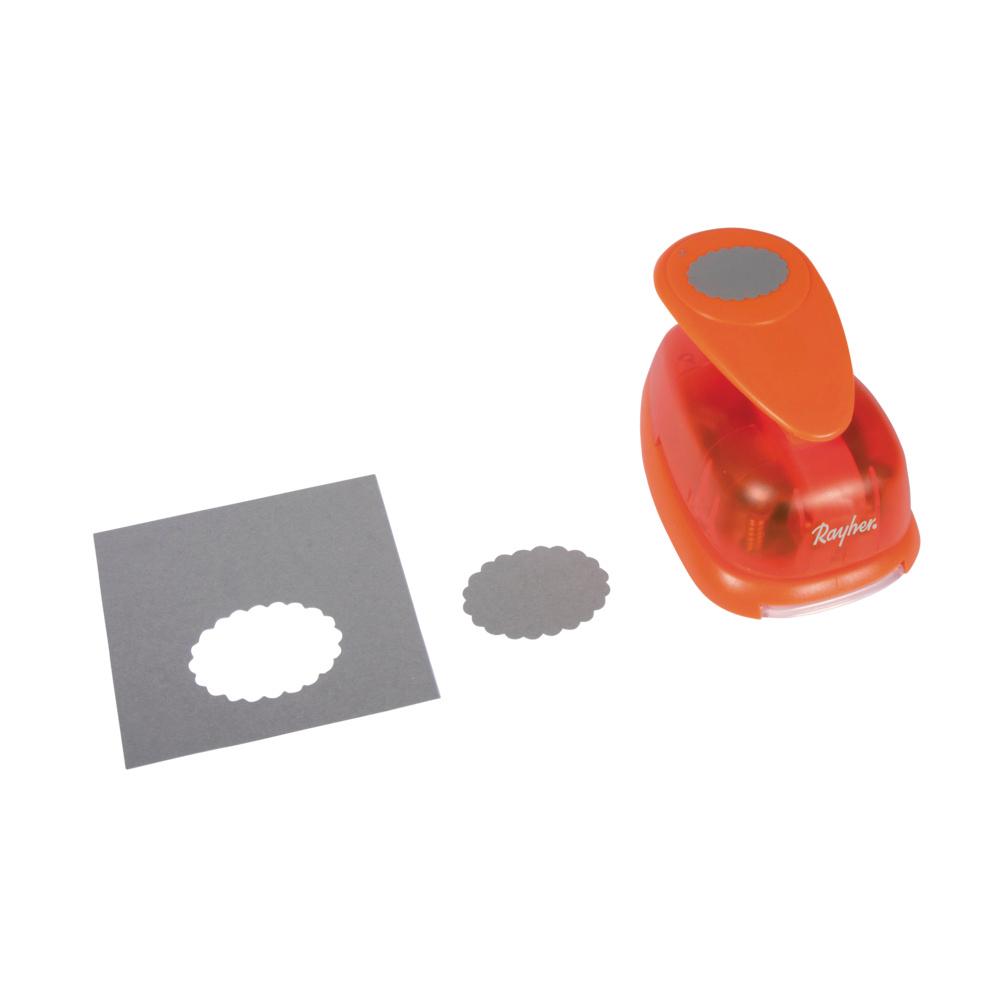 Produktbild rayher Motivstanzer oval mit Zierrand 5,08 cm 2 von 5