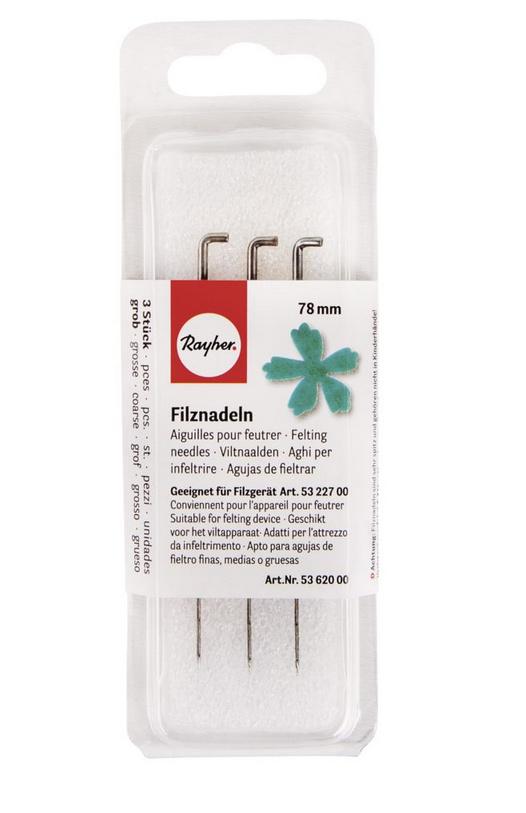 rayher FILZNADEL GROB 78MM 3ST. GROB 5362000