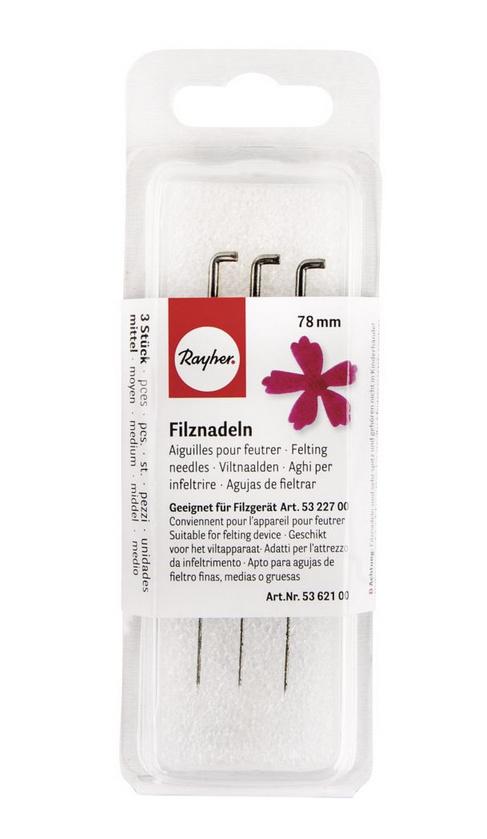 rayher FILZNADEL MITTEL 78MM 3ST. MITTEL 5362100