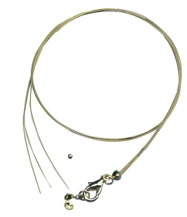 rayher SCHMUCK-COLLIER 3-REIHIG 45CM SILBER 2120422
