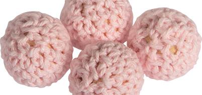 rayher Häkelperlen , 16mm ø Rose