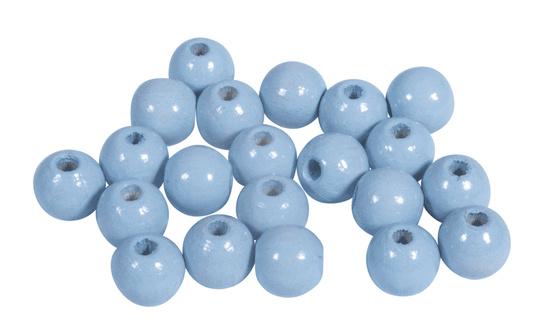 rayher Holzperlen 8mm ø hellblau poliert 1250281