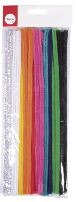 Produktbild rayher Chenilledraht Mix 0,9x30cm - 10 Farben à 3 Stück 2 von 2