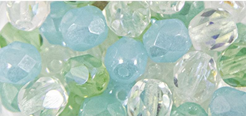 Produktbild rayher Glas Schliffperle 6mm ø Meergrün 2 von 2