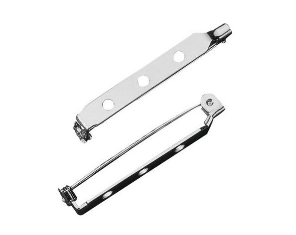 rayher BROSCHENNADEL MIT STEG UND SV 25MM 6 STÜCK PLATIN 2225621