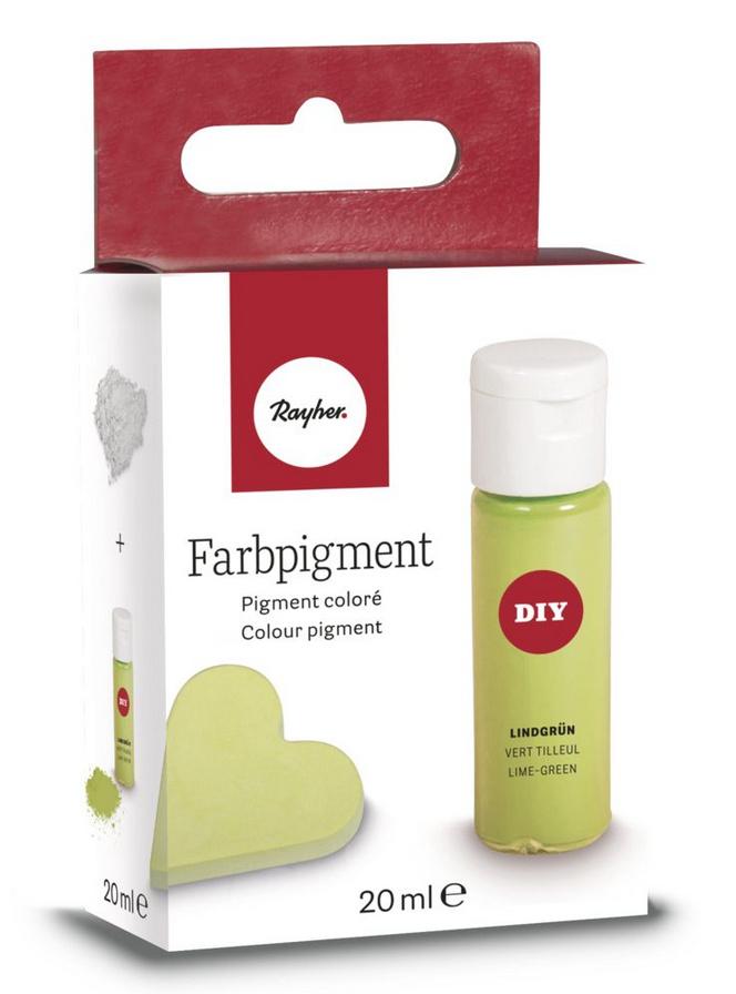 rayher Farbpigment, lindgrün, PET Flasche, SB-Box 20ml