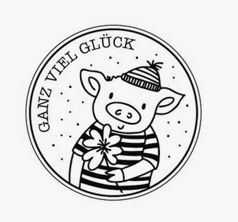 Stempel Schweinchen 3cm ø