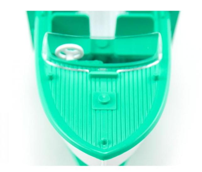 Produktbild WIKING 009503 - 1:87 Motorboot auf Anhänger - signalweiß/mintgrün 5 von 5