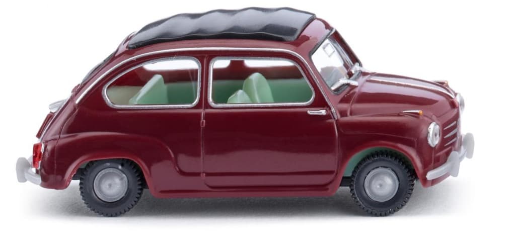 WIKING 009908 1:87 Fiat 600 - weinrot