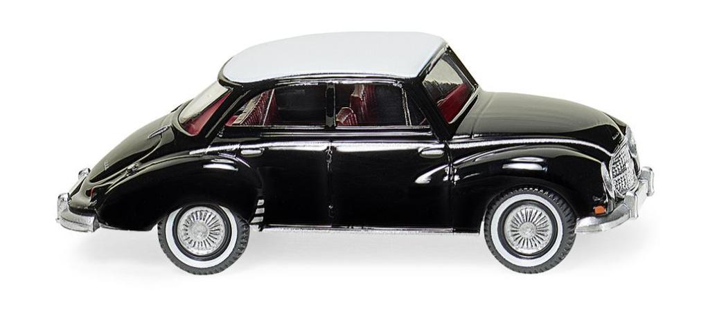 WIKING 012002 1:87 DKW Limousine - schwarz mit weißem Dach