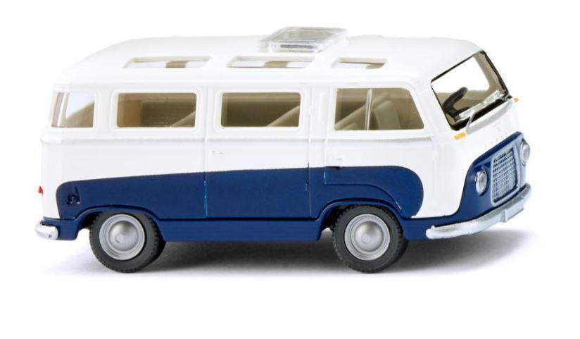 WIKING 028997 1:87 Ford FK 1000 Panoramabus - saphirblau/weiß