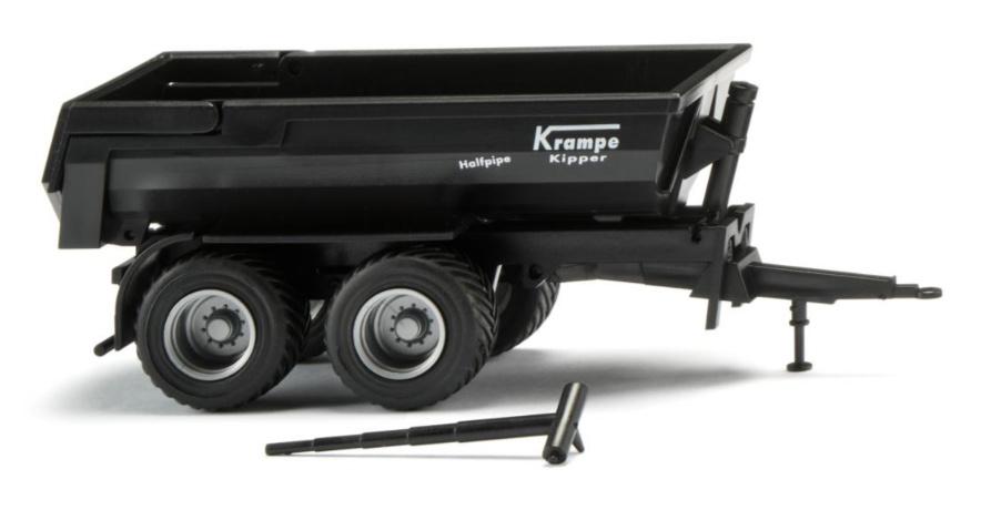 WIKING 038819 1:87 Krampe Halfpipe Muldenkipper - schwarz