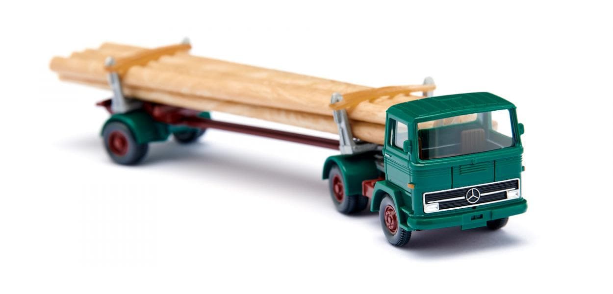 Produktbild WIKING 039012 1:87 Langholztransporter (MB LPS 1317) 3 von 5