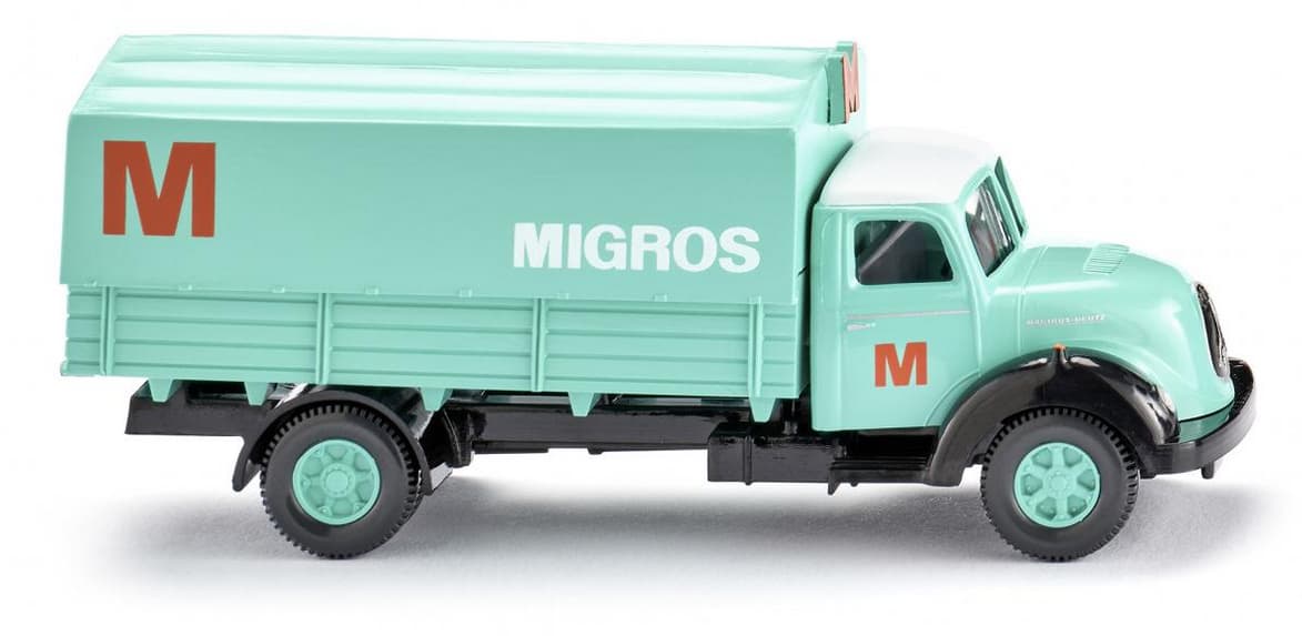 WIKING 042602  Pritschen Lkw (Magirus Sirius)"Migros"