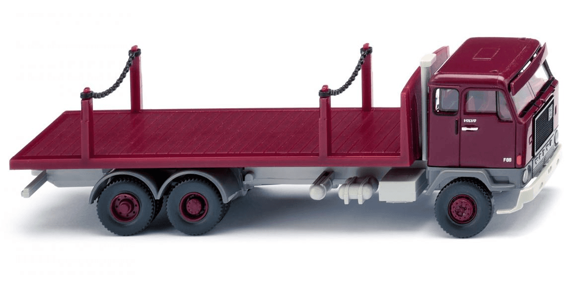 WIKING 044701  1:87 Rungenpritschen-Lkw (Volvo F88) - weinrot