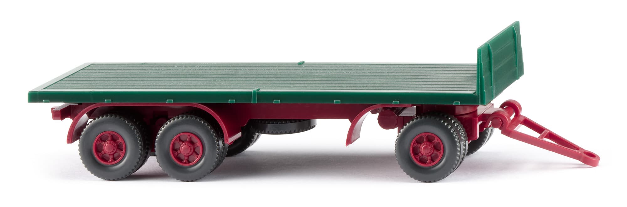 WIKING 044702 1:87 Flachpritschen-Anhänger - moosgrün