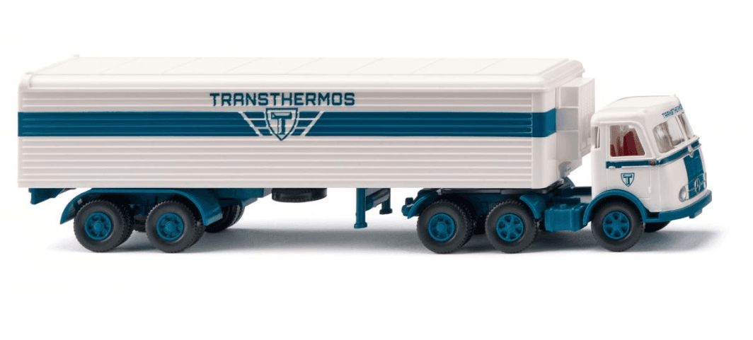 WIKING 055605 1:87 Kühlkoffersattelzug (MB Pullman) "Transthermos"