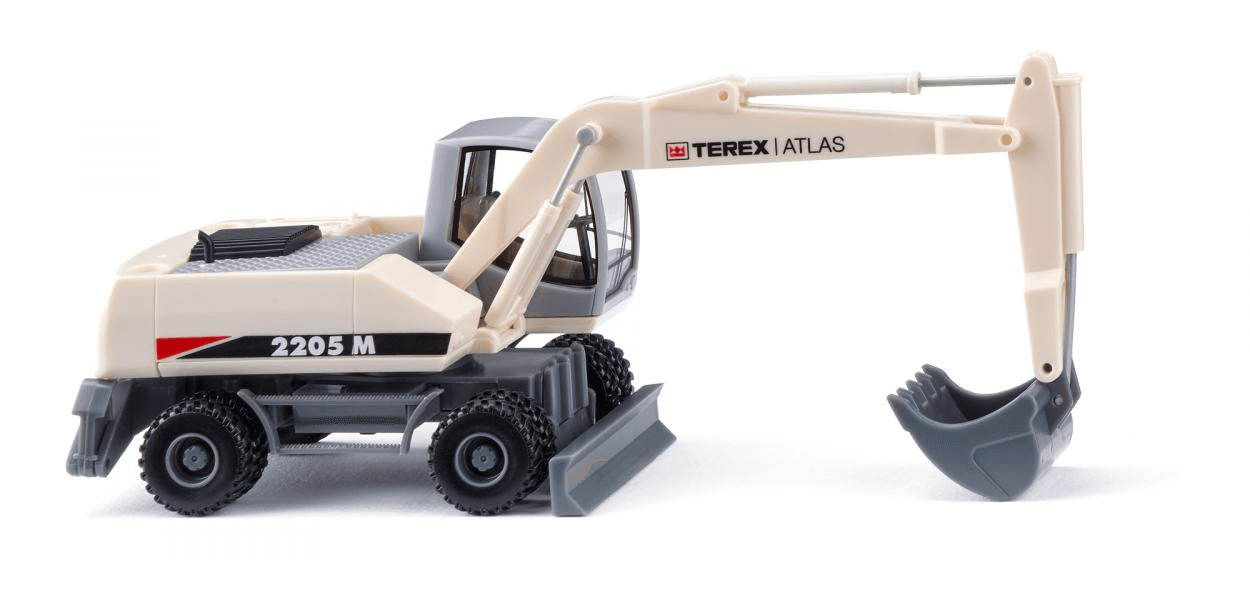 WIKING 066104 1:87 Terex Atlas 2205 M Mobilbagger perlweiß 