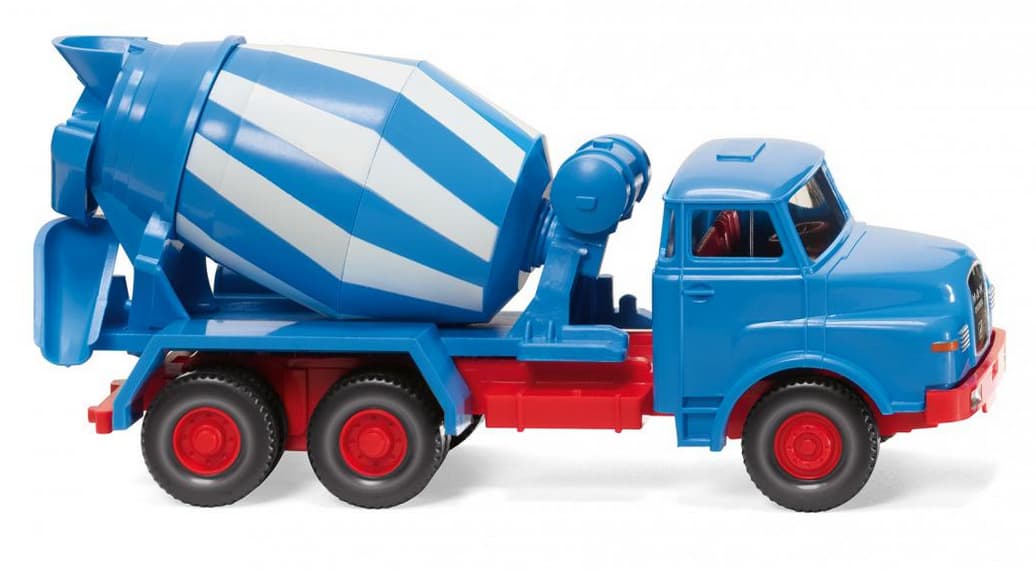 Wiking 68208  1:87 Betonmischer (MAN) - blau/weiß