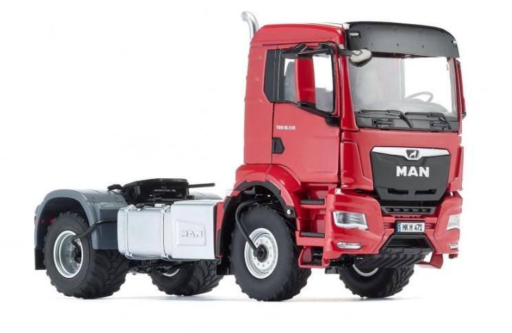 WIKING 077653 1:32 MAN TGS 18.510 4x4 BL 2-Achs Zugmaschine - rot